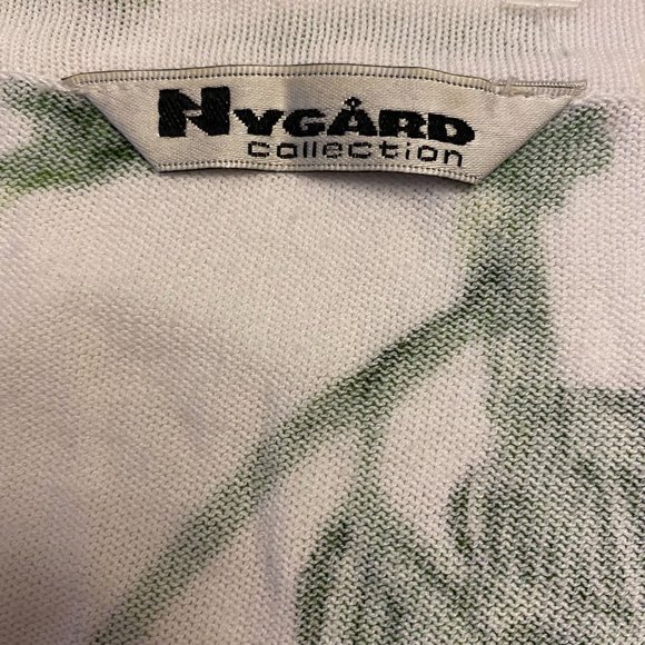 Nygard Collection Cardigan open Knit Sleeve Sequins Embroidery - Picture 4 of 11